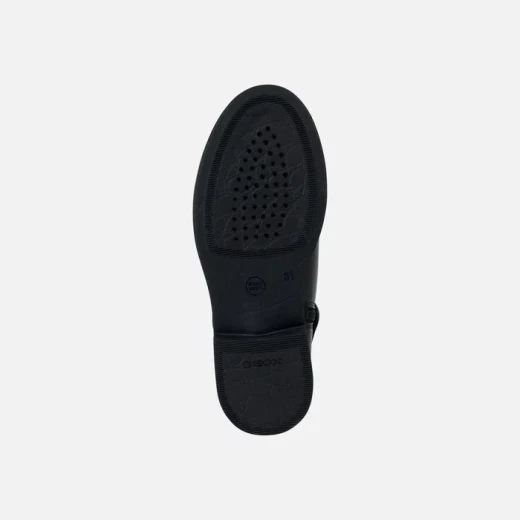 Geox Agata Girl's Ankle Boots in Black, Crafted from Leather and Suede, Breathable Water Resistant Design, Size 30 for Girls, Comfortable and Stylish Footwear - Geox - Image 6