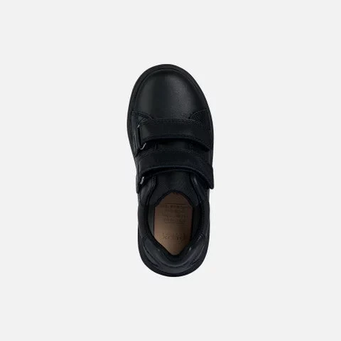 Theleven Boy's Casual Sneakers Black Leather 28 School and Leisure - Geox - Image 6
