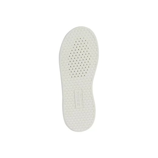 Geox Eclyper Girl White Sneakers Leather Effect Tennis Court Style Low Cut for Girls Size 37 Sporty Everyday Vibe Easy to Match - Geox - Image 5