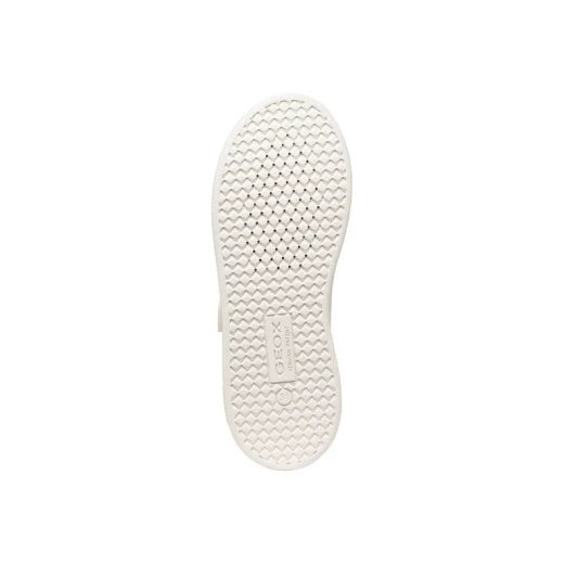 Geox Eclyper Girl Sneakers White 31 Featuring a Shiny Leather Effect Design, Perfect for Girls. These Glamorous Casual Shoes Elevate Everyday Outfits. Item Code: J36LRA.054BJ.C0406 - Image 9