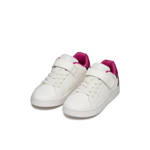 Geox Eclyper Girl Sneakers White Glitter Patent Leather Effect Low Cut Sporty Chic Design Comfortable Adjustable Fastening Size 34 (J36LRA.0BCKC.C0563) - Image 7