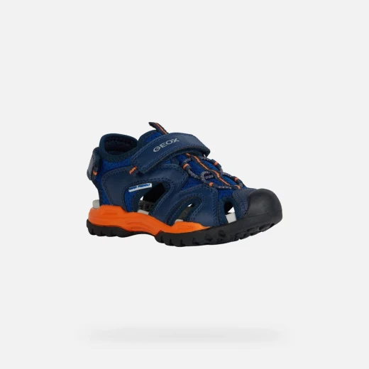 Borealis Boy's Closed Toe Sandals Royal Blue 38 Summer Outdoor Breathable Mesh Upper Reinforced Toe Holiday Active Aesthetic Perfect for Open Air Activities SKU J450RC.014BU.C0685 - Geox - Image 4