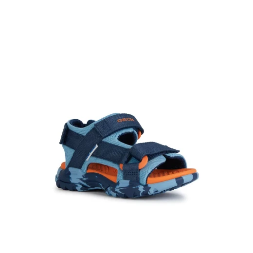 Geox Borealis Boy Sandals Light Blue 33 Breathable Mesh Fabric - Geox - Image 3