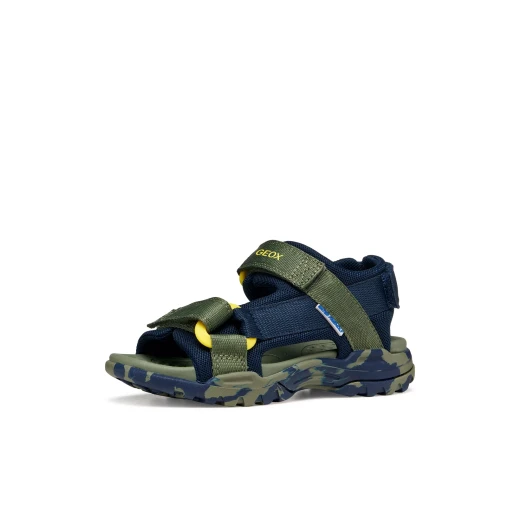 Borealis Boy's Military Sandal Lightweight Breathable Mesh Fabric Riptape Fastening for Adjustability Sporty Design Ideal for Outdoor Play Size 31 - Geox - Image 4