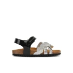 Geox Adriel Girl's Sandals Patent Leather Black Size 34 Breathable Comfortable Summer Footwear Perfect for City Walks and Trendy Outfits - Geox