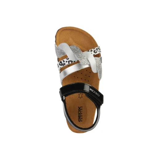 Geox Adriel Girl's Sandals Patent Leather Black Size 34 Breathable Comfortable Summer Footwear Perfect for City Walks and Trendy Outfits - Geox - Image 7