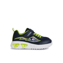 Geox Assister Boy Sneakers Navy Mesh Lightweight Running Shoes Size 35