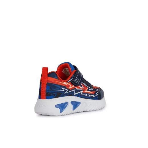 Geox Assister Boy Navy Sneakers Size 36 Breathable Lightweight Low Cut Running Shoe Style for Boys with Lights on Outsole Modern Active Athleisurewear 1 Pair - Image 5