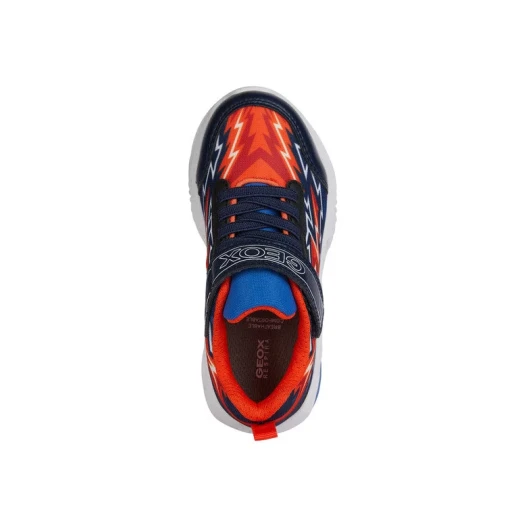 Geox Assister Boy Navy Sneakers Size 36 Breathable Lightweight Low Cut Running Shoe Style for Boys with Lights on Outsole Modern Active Athleisurewear 1 Pair - Image 7
