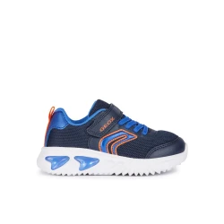 Geox Assister Boy Sneakers Navy Mesh Lightweight Running Shoes 36