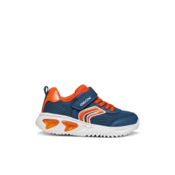 Geox Assister Boy's Sneakers Breathable Mesh Low Cut Running Style with Lights 37 Avio Stylish and Comfortable Athletic Footwear for Boys J45DZC.014CE.C4B2T