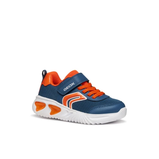 Geox Assister Boy Sneakers Breathable Mesh & Leatherette Blue 36 - Geox - Image 3
