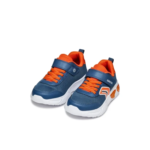 Geox Assister Boy's Sneakers Breathable Mesh Low Cut Running Style with Lights 37 Avio Stylish and Comfortable Athletic Footwear for Boys J45DZC.014CE.C4B2T - Geox - Image 7