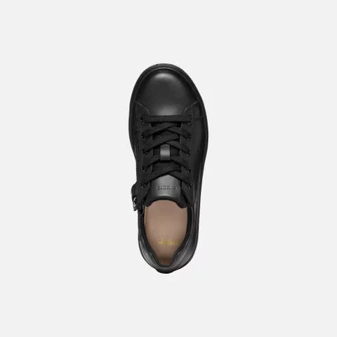 Nashik Boy's Low Cut Sneakers Black Crafted From Supple Nappa and Canvas Comfortable Lightweight Design Ideal for Walking Around Town Available in Size 29 Boys Footwear - Geox - Image 9
