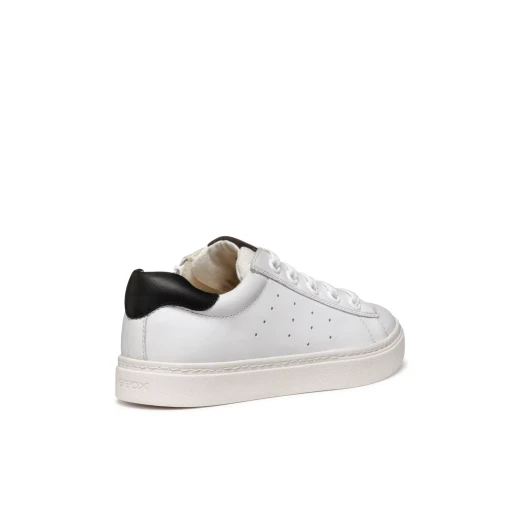 NASHIK Boy's Low Cut Sneakers White Canvas 28 Casual Shoes Lightweight Breathable Nappa Leather and Canvas Upper Comfortable for Walking Around Town - Geox - Image 13