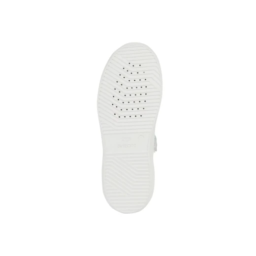 Geox Nettuno Girl White Sneakers Size 28 Breathable Lightweight Leather-Effect Material Tennis Court Design Everyday Styling Perfect Fit - Geox - Image 4