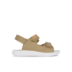 Geox Lightfloppy Boy Pistachio Sandals 38, Sporty Casual Nubuck Footwear with Adjustable Riptape Closure, Lightweight Cushioned Anatomic Sole for Boys