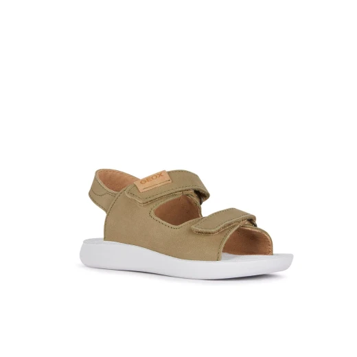 Geox Lightfloppy Boy Pistachio Sandals Size 31 Sporty Casual Nubuck Adjustable Riptape Closure Lightweight Cushioned Anatomic Sole Fast Delivery Easy Exchange - Geox - Image 3