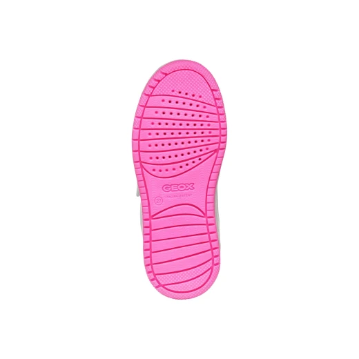Washiba Girl Basketball Style Low Cut Sneakers White Leather Effect 34 Comfortable Breathable Double Riptape Closure Practical Foot Entry Girls Athleisurewear On Trend - Geox - Image 21