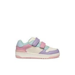 Washiba Girl Low Cut Basketball Sneakers Pink 33, Featuring Breathable Leather Effect Material and Double Riptape Closure, Perfect for Girls Athleisurewear Comfort and Style