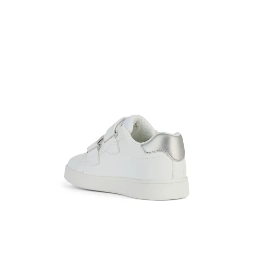 Geox Eclyper Girl Sneakers White Leather Effect Low Cut Tennis Court Style Shoes Size 36 Sporty Urban Design Everyday Wear - Geox - Image 5