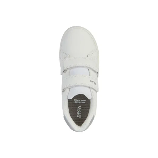 Geox Eclyper Girl Low Cut Sneakers White Leather Effect Sporty Urban Style for Girls Size 37 Modern Design Comfortable Everyday Wear Fast Delivery Easy Exchange - Geox - Image 7