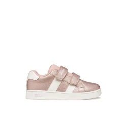Geox Eclyper Girl Sneakers Rose Glitter Design Size 28 School Shoes for Girls with Leather Inserts and Gripping Sole Ideal for Everyday Wear and Activities