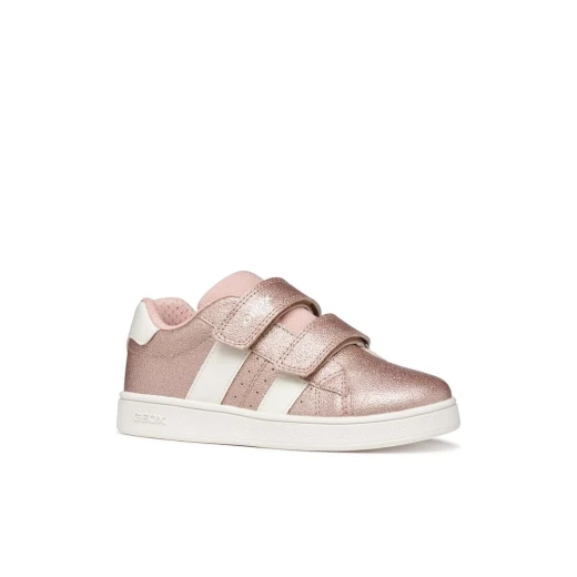 Geox Eclyper Girl Sneakers Rose Glitter Design Size 28 School Shoes for Girls with Leather Inserts and Gripping Sole Ideal for Everyday Wear and Activities - Geox - Image 3