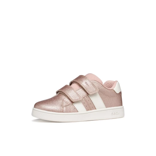 Geox Eclyper Girl Sneakers Rose Glitter Design Size 28 School Shoes for Girls with Leather Inserts and Gripping Sole Ideal for Everyday Wear and Activities - Geox - Image 4