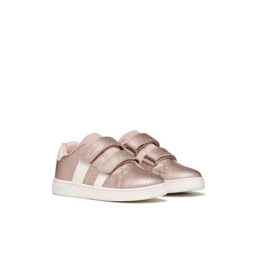 Geox Eclyper Girl Sneakers Rose Glitter Leather Effect School Shoes Size 37 Breathable Grippy Sole for Everyday Wear, Sparkly Design - Geox - Image 7