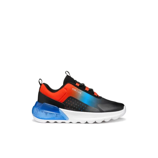 Activart Illuminus Boy's Low Cut Sneakers Black Featuring LED Lights Size 37 Lightweight and Flexible Cushioning Design for Active Kids - Geox - Image 2