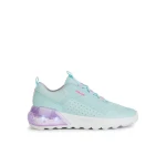 Geox Activart Illuminus Girl Sneakers Light Blue 34 LED Lights - Geox