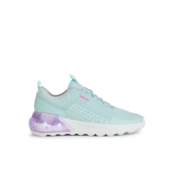 Geox Activart Illuminus Girl Sneakers Light Blue 34 LED Lights