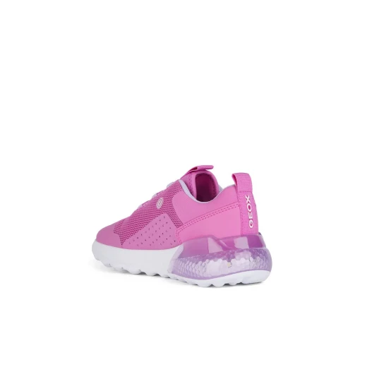 Geox Activart Illuminus Girl's Sneakers Fuchsia 35 Featuring Cushioned, Flexible, and Lightweight Design with Mesh Upper and Sporty LED Lights Built into the Outsole - Geox - Image 5