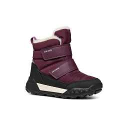 Geox Trekkyup ABX Girl's Waterproof Ankle Boots Burgundy Size 32 Hiking Style Outdoor Footwear with Grippy Flexible Sole Fast Delivery Easy Exchange