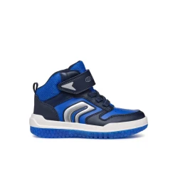 Geox Buzzerlight Boy Sneakers Blue 28 Mid-Cut Basketball Design