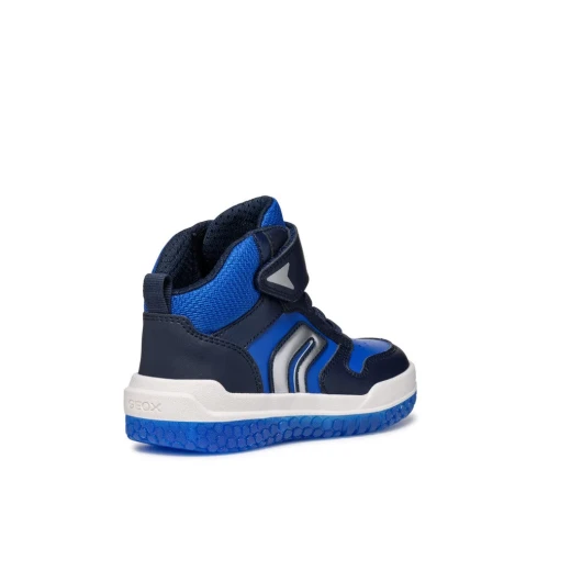 Geox Buzzerlight Boy Sneakers Blue 28 Mid-Cut Basketball Design - Geox - Image 8