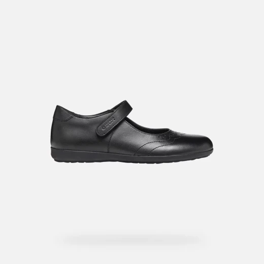 Iberide Girl Ballet Flats Black Leather 28 School and Formal Occasions - Iberide - Image 2