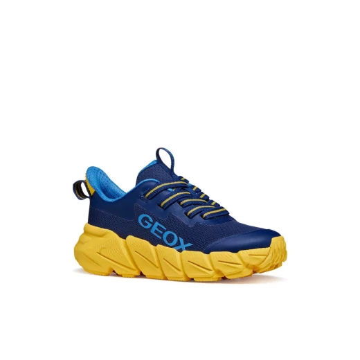 Geox Flexyper Fast Boy Navy Waterproof Ankle Boots Size 28 for Boys Lightweight Flexible Design Hiking Inspired Durable Construction Excellent Grip and Comfortable Fit - Geox - Image 3