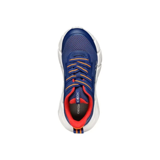 حذاء رياضي Geox Flexyper Fast Boy كحلي مقاس 35: حذاء رياضي شبكي منخفض القطع للأولاد النشطين مع حماية TPU متينة ونعل مبطن - جيوكس - Image 9
