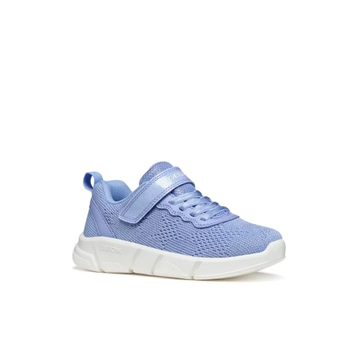 Aril Girl Lightweight Sneakers Soft Sky 28 Breathable Knitted Fabric Leather Effect Upper Cushioning Outsole Casual Athleisure Wear Girls' Shoes Modern Design Comfortable Fit - Art master - Image 3