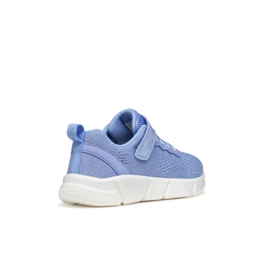 Aril Girl Soft Sky Sneakers Size 34 Lightweight Breathable Contemporary Design Knitted Fabric Leather Effect Outsole Cushioned Casual Athleisurewear - Image 5