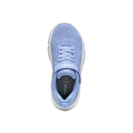 Aril Girl Lightweight Sneakers Soft Sky 28 Breathable Knitted Fabric Leather Effect Upper Cushioning Outsole Casual Athleisure Wear Girls' Shoes Modern Design Comfortable Fit - Art master - Image 9