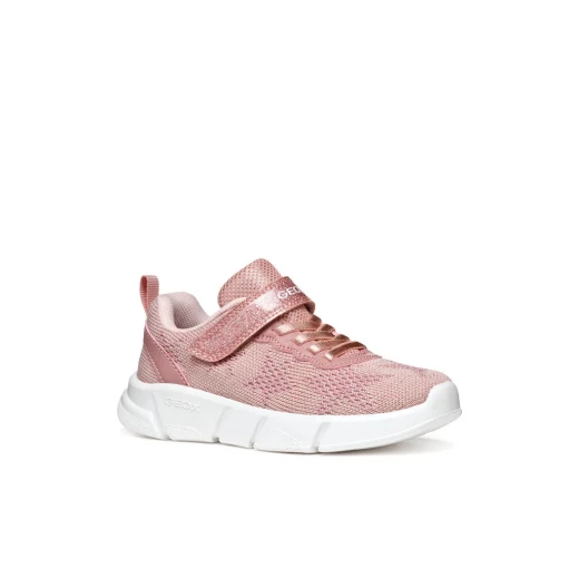 ARIL GIRL Rose Sneakers Size 28 Breathable Lightweight Shiny Knitted Fabric Leather Effect Outsole Casual Athleisure Wear Girls' Shoes - Aril girl - Image 3