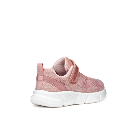 ARIL GIRL Rose Sneakers Size 28 Breathable Lightweight Shiny Knitted Fabric Leather Effect Outsole Casual Athleisure Wear Girls' Shoes - Aril girl - Image 4
