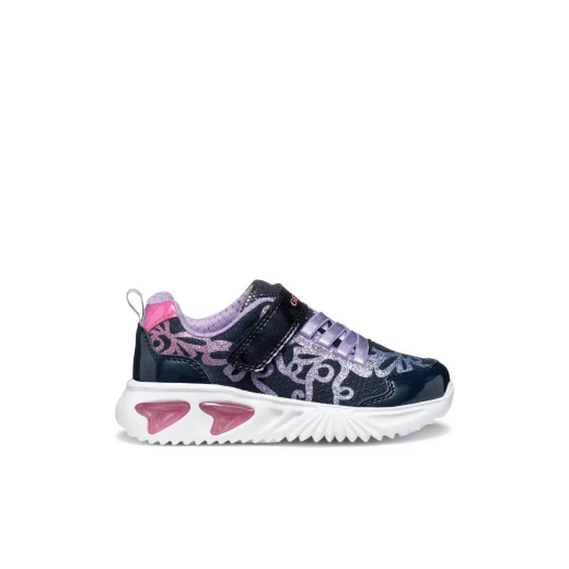 Geox Assister Girl Navy Sneakers 38, Breathable Cushioned Running Shoes