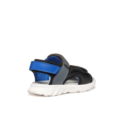 Airadyubo Boy's Sandals Black 38 Featuring Lycra and Leather Effect Upper Ultra Lightweight Cushioned Sole with Rip Tapes for Boys' Open Air Adventures Comfortable and Durable - Geox - Image 6