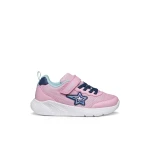 Sprintye Girl's Lightweight Breathable Sneakers in Pink, Size 38, Featuring a Shiny Fabric and Leather-Effect Design, Ideal for School and Playtime with a Modern Running-Shoe Vibe - Sprintye