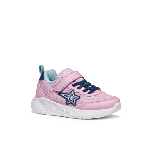 Sprintye Girl's Lightweight Breathable Sneakers in Pink, Size 38, Featuring a Shiny Fabric and Leather-Effect Design, Ideal for School and Playtime with a Modern Running-Shoe Vibe - Sprintye - Image 3