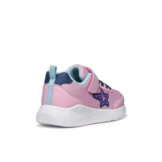 Sprintye Girl's Pink Lightweight Breathable Sneakers for Girls Size 33 - Geox - Image 5